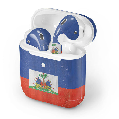Haiti Flag Distressed Apple AirPods 2 Skin